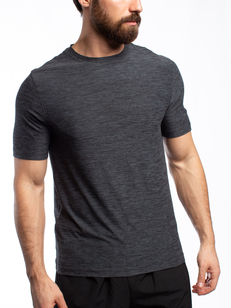 GBG Los Angeles Mens Designer Logo T-Shirt Crew Neck Striped Cotton Tee  Size L